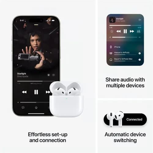 Headphones Apple Airpods 4 ANC (Active Noice Cancellation) / MXP93ZE/A
